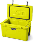 Yeti Tundra 45 Cool Box (Firefly Yellow) lid open