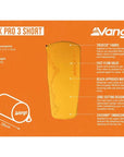 Vango Trek Pro 3 Short Self-Inflating Sleep Mat (Yellow Blaze) info