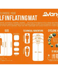 Vango Trek Pro 3 Short Self-Inflating Sleep Mat (Yellow Blaze) info about size
