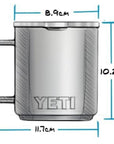 Yeti Rambler 10 oz (296 ml) Stackable Mug (Rescue Red)