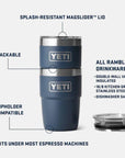 YETI Rambler 8 Oz Stackable Cup (Seafoam) info