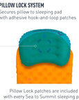 Sea To Summit Aeros Ultralight Pillow - Regular (Aqua) locksystem