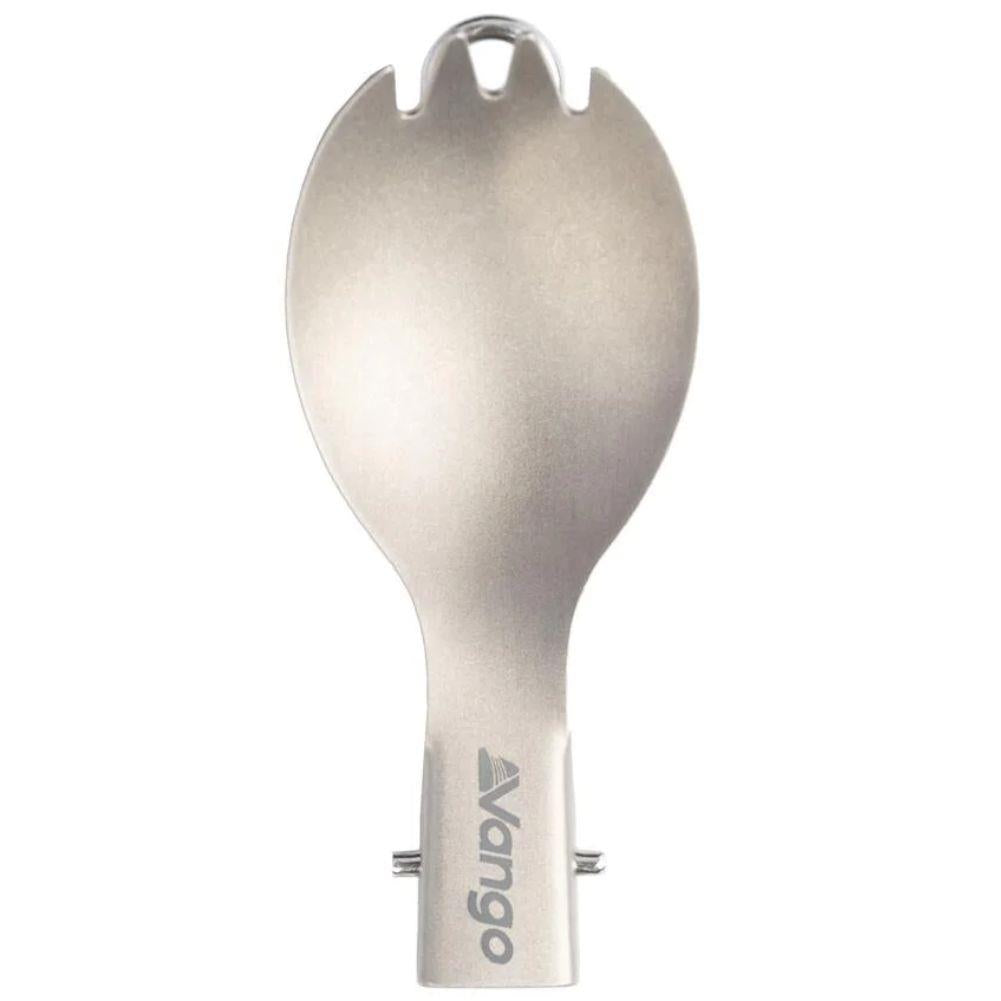 Vango Titanium Folding Spork close up folded