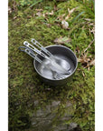 Vango Titanium Cutlery Set in pot