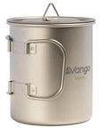 Vango Titanium Single Walled 450ml Mug closed lid