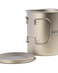 Vango Titanium Single Walled 450ml Mug lid off