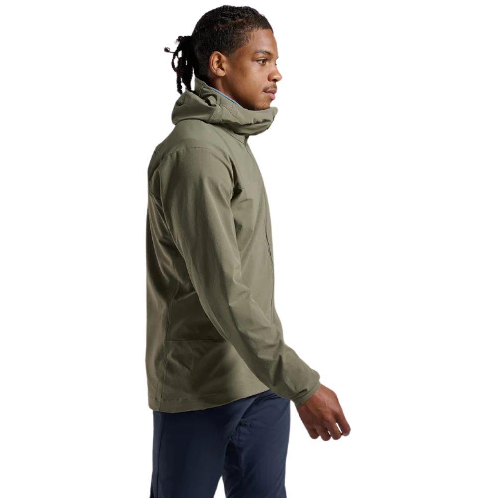 Montane Men's Tenacity Hooded Softshell Jacket (Caper) walking right