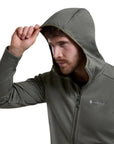Montane Men's Protium Hooded Fleece Jacket (Caper) Hood