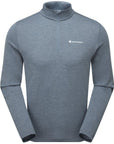 Montane Men's Dart Zip Neck T-Shirt (Stone Blue)
