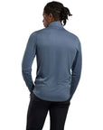 Montane Men's Dart Zip Neck T-Shirt (Stone Blue) back