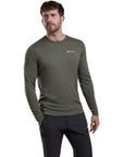Montane Men's Dart Long Sleeve T-Shirt (Caper) model angle