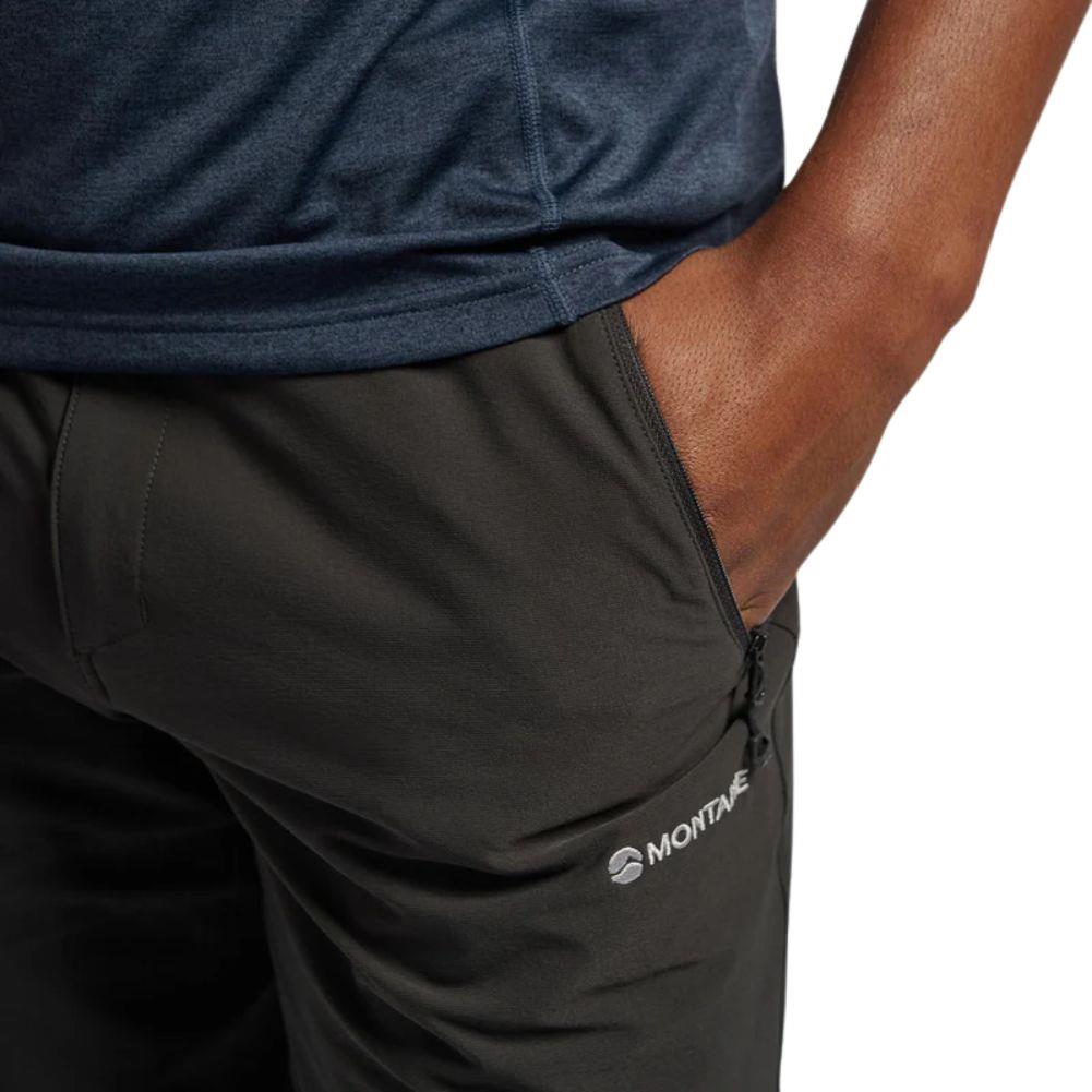 Montane Men's Tenacity Hiking Shorts (Midnight Grey) hand in pocket