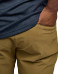 Montane Men's Tenacity Hiking Shorts (Olive) back hand in pocket