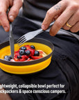 Sea to Summit Frontier UL Collapsible Bowl - Large (Aqua Sea Blue) eating