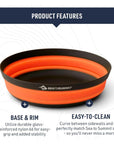 Sea to Summit Frontier UL Collapsible Bowl - Large (Aqua Sea Blue) features