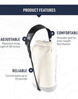 Sea to Summit Dry Bag Sling (Jet Black) features