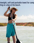 Sea To Summits Pocket Towel - Large (Outback Orange) swimming