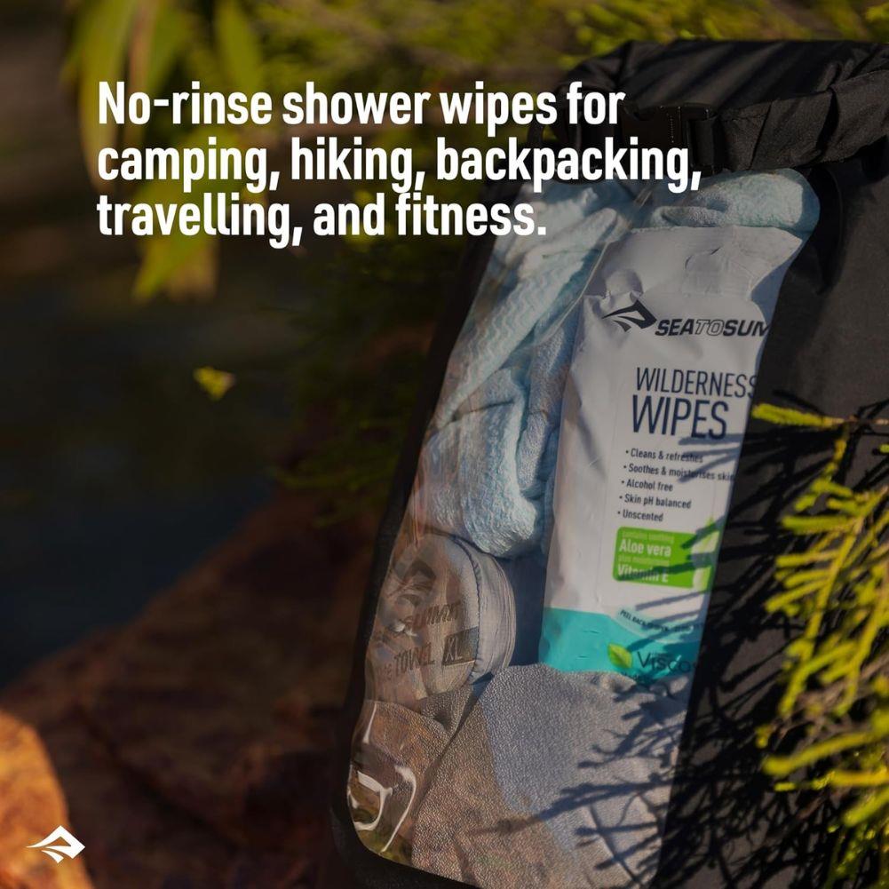 Sea To Summit Wilderness Wipes Compact - 12 Wipes no rinse