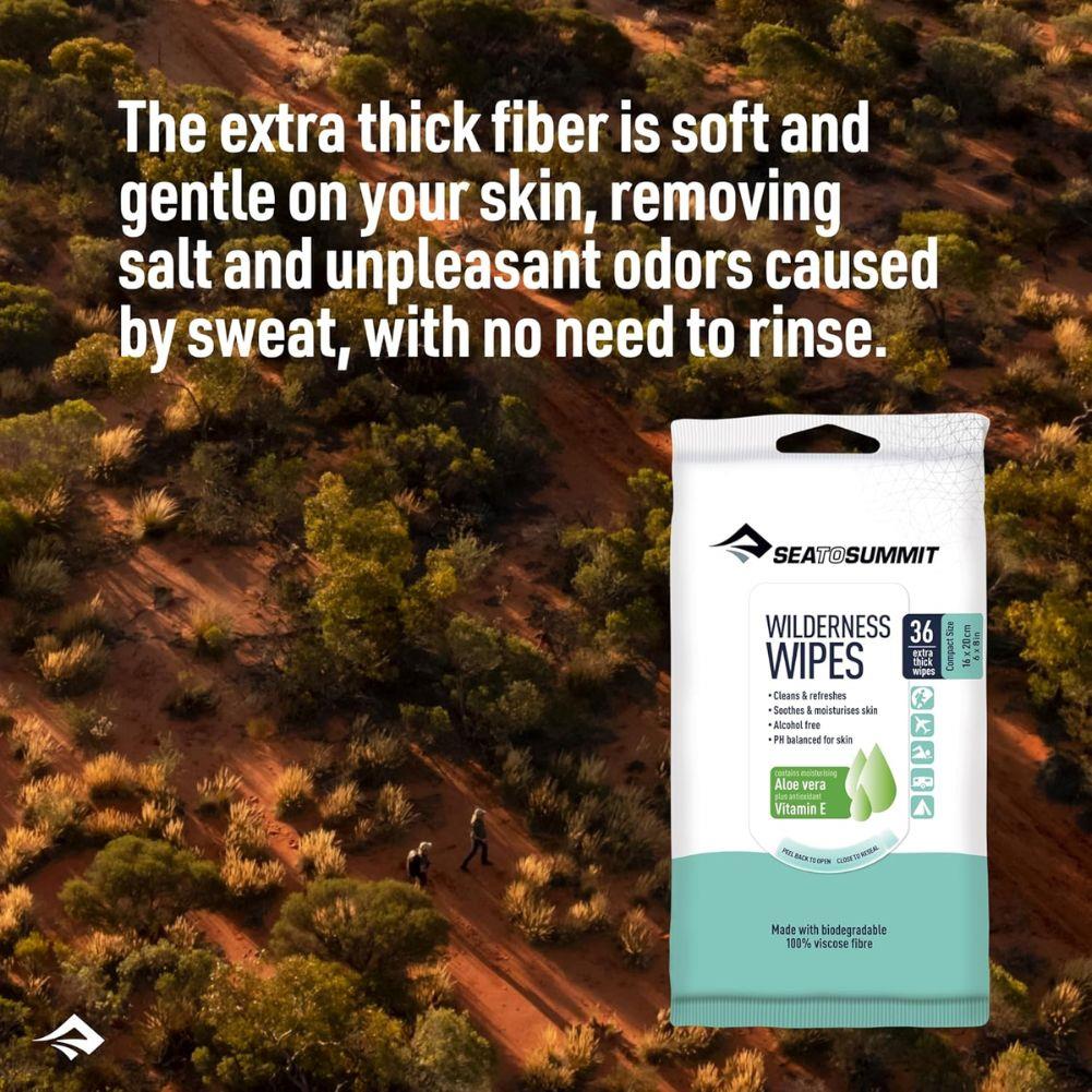 Sea To Summit Wilderness Wipes Compact - 12 Wipes extra thick