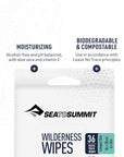 Sea To Summit Wilderness Wipes Compact - 12 Wipesv moisturse