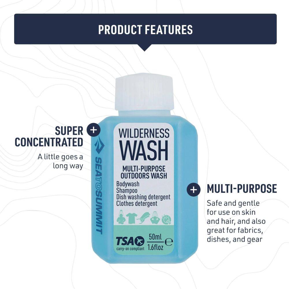 Sea To Summit Multi-Purpose Wilderness Wash 250ml more features