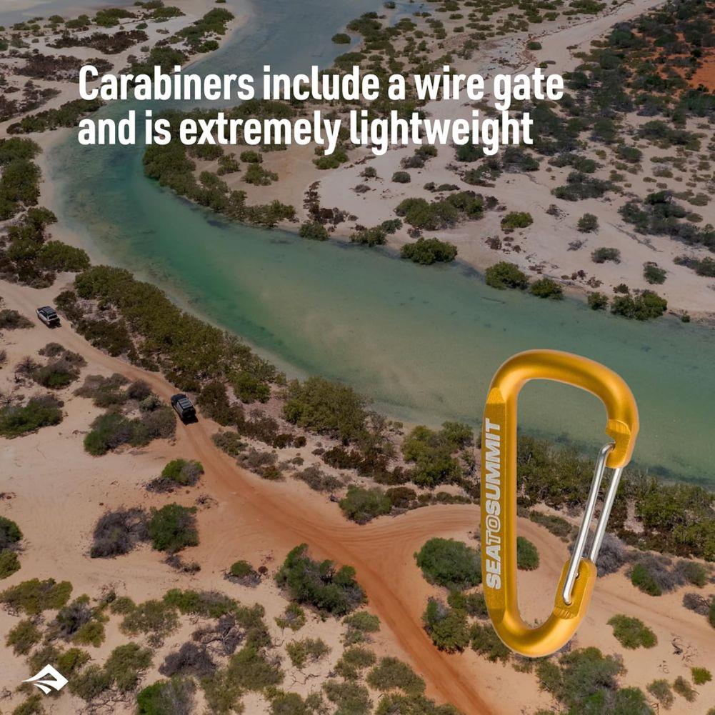 Sea To Summit Accessory Carabiner - Pack of 3 lightweight