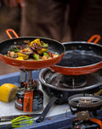 Jetboil Summit Non-Stick Camping Skillet (Orange) cooking yummy food