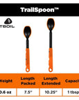 Jetboil TrailSpoon Extendable Camping Spoon packed info