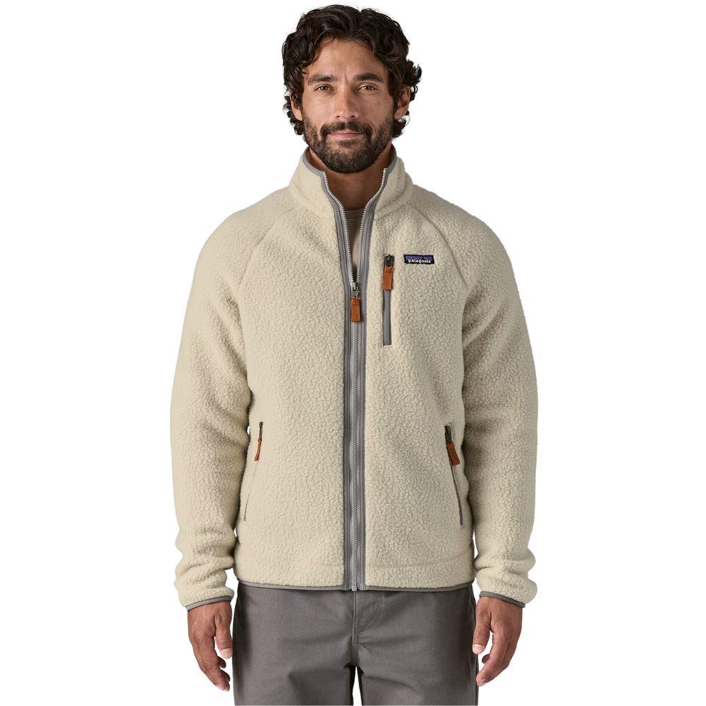 Patagonia Men's Retro Pile Fleece Jacket (Pelican) model front