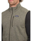Patagonia Men's Better Sweater Fleece Vest (River Rock Green)close up