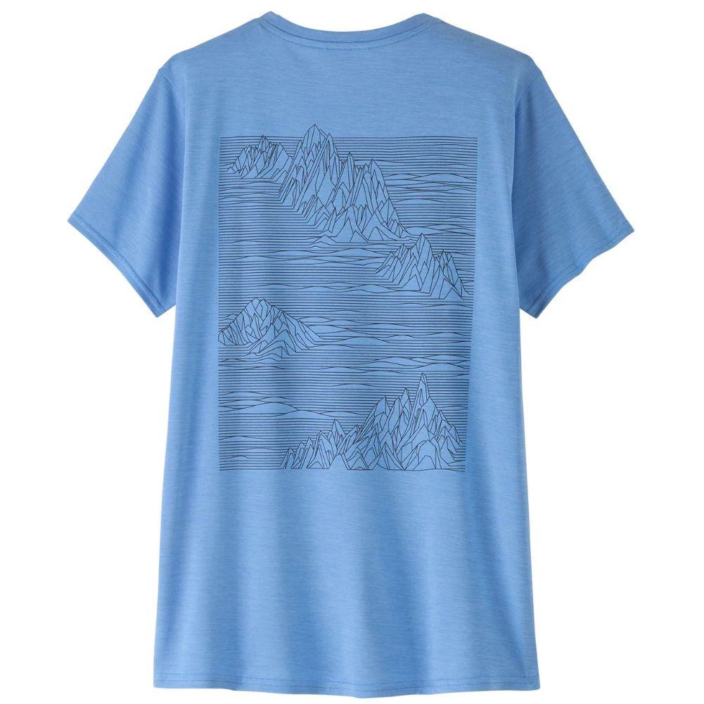Patagonia Women's Capilene Cool Daily Graphic Shirt (Strataspire: Abundant Blue X-Dye)  back