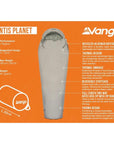 Vango Mantis Planet 50 Travel Sleeping Bag (Grey Flannel)