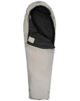 Vango Mantis Planet 50 Travel Sleeping Bag (Grey Flannel) flap open