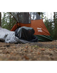 Vango Mantis Planet 50 Travel Sleeping Bag (Grey Flannel) feet camping