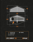 Vango Apex Compact 100 Tent - 1 Man Lightweight Tent (Forest Green) diagram