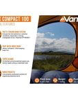 Vango Apex Compact 100 Tent - 1 Man Lightweight Tent (Forest Green) more info