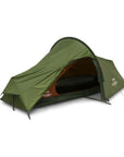 Vango Apex Compact 100 Tent - 1 Man Lightweight Tent (Forest Green) door open