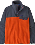 Patagonia Men's Lightweight Synchilla Snap-T Fleece Pullover (Pollinator Orange)