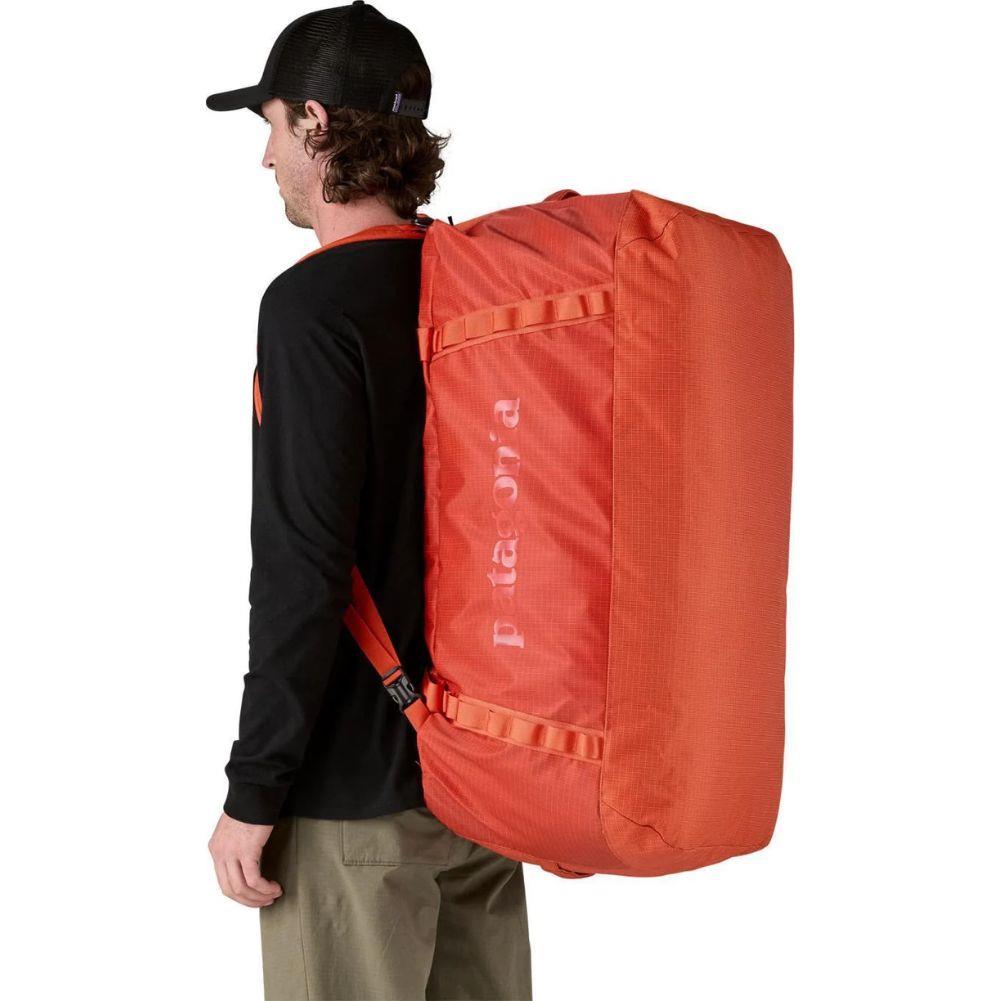 100l patagonia duffel Black Hole Bag (Pollinator Orange) – Summits Outdoor Size:80 LB The North Face 70l sunline frogging & flipping the Black Hole Duffel