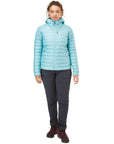 Rab Women's Microlight Alpine Down Jacket (Meltwater) full body