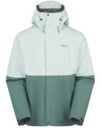 Rab Men's Downpour Waterproof Jacket (Cool Mint/Sage)