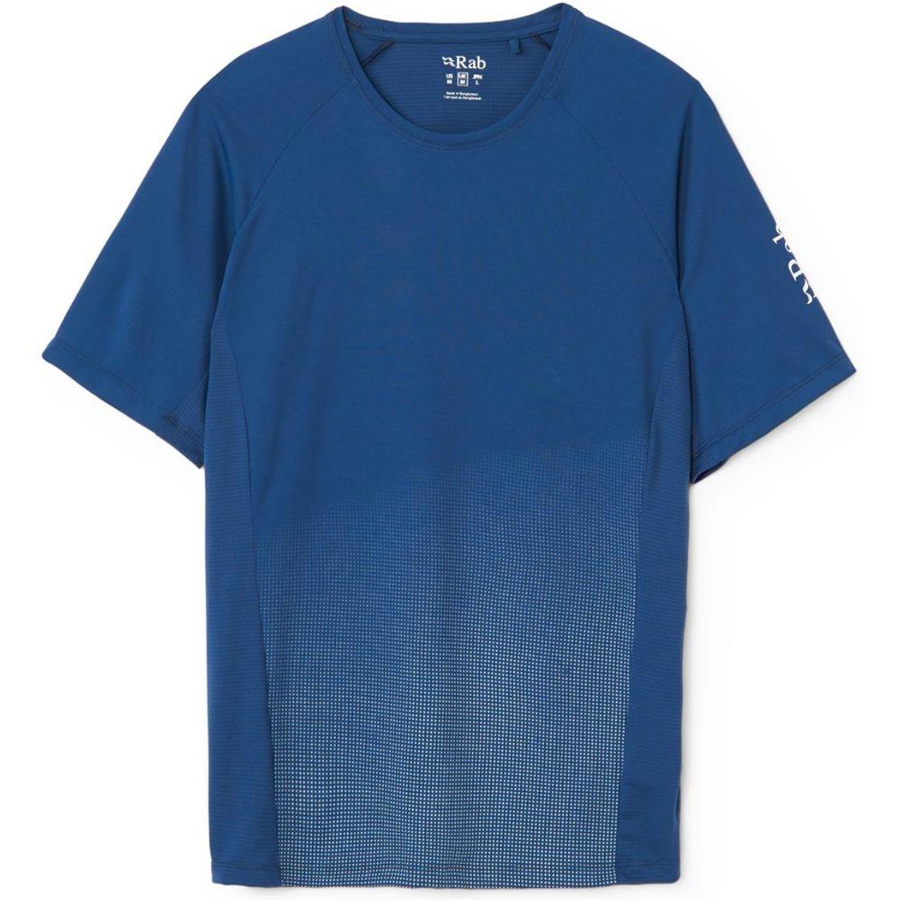 Rab Men's Trail Tee (Tempest Blue/Light Zinc)