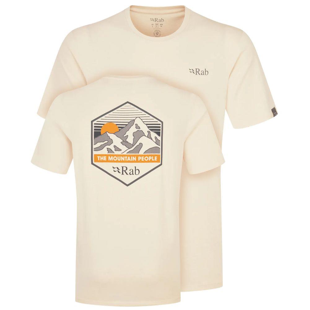 Rab Men's Stance Mountain Peak Tee (Ecru)