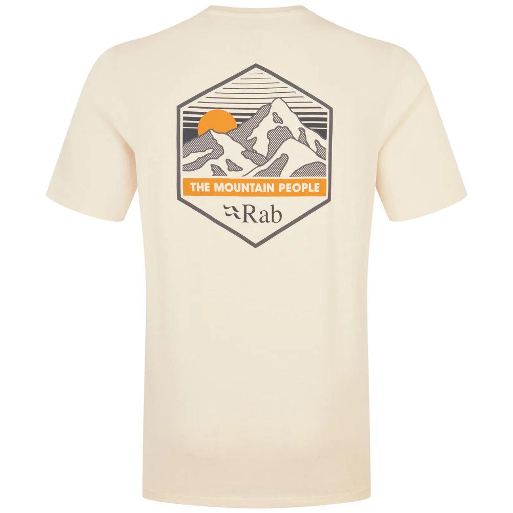 Rab Men's Stance Mountain Peak Tee (Ecru) back