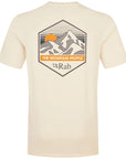 Rab Men's Stance Mountain Peak Tee (Ecru) back