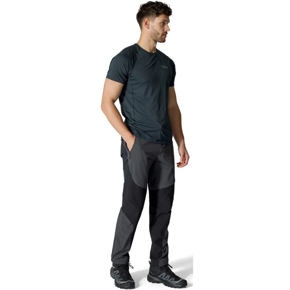 Rab Men's Torque Pants - Regular (Anthracite) hand in pocket