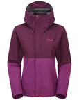 Rab Women's Downpour Waterproof Jacket (Mulberry/Plum)