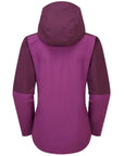Rab Women's Downpour Waterproof Jacket (Mulberry/Plum) back