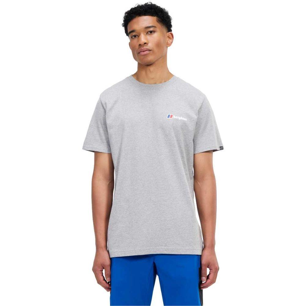 Berghaus Men's Class Logo Tee (Dark Grey) model front