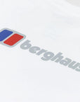 Berghaus Men's Front & Back T-Shirt (Pure White) flat back
